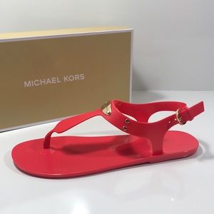 Michael Kors Coral Reef Jelly New Plate Sandals
